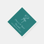 Blauw & Groen Proost op 30 Jaar Verjaardag Servett Servet (Hoek)