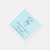 Blauw & Groen Proost op 30 Jaar Verjaardag Servett Servet (Hoek)