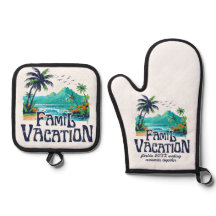 Blauw & Groen Retro Strandvakantie 