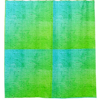 Blauw groen rieten geweven douchegordijn