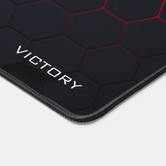 Blauw Groen Rood Gaming Patroon Video Game Liefheb Bureaumat (Hoek)