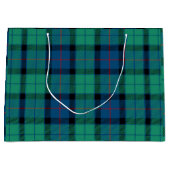 Blauw Groen Schotse ruit Groot Cadeauzakje (Voorkant)