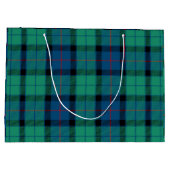 Blauw Groen Schotse ruit Groot Cadeauzakje (Achterkant)
