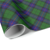 BLAUW GROEN SCOTTISH TARTAN, SAPPHIRE EMERALD-PARE CADEAUPAPIER (Rol Hoek)