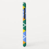 Blauw-groen-Sinaasappel Case-Mate iPhone Case (Achterkant/links)