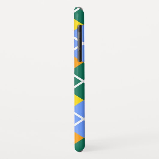 Blauw-groen-Sinaasappel Case-Mate iPhone Case (Achterkant/links)