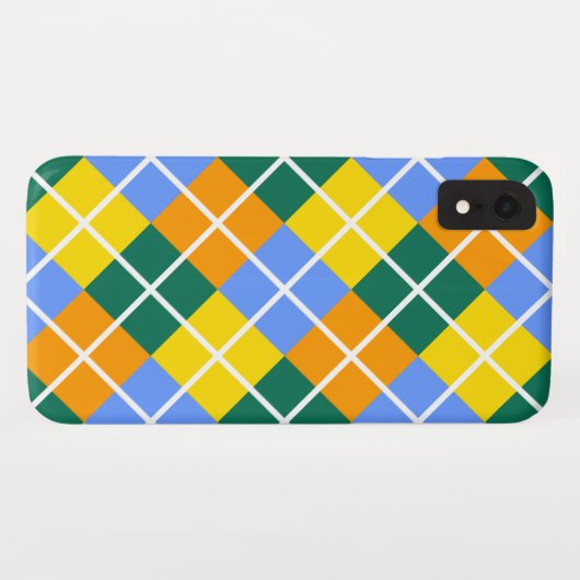 Blauw-groen-Sinaasappel Case-Mate iPhone Case (Achterkant (horizontaal))