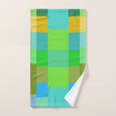 Blauw Groen Sinaasappel Paarse Romige Patroon Abst Bad Handdoek (Handdoek)