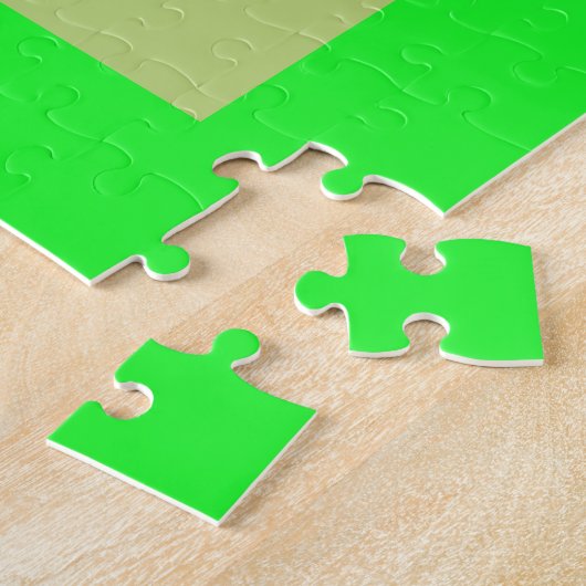 Blauw Groen Sinaasappel Paarse Romige Patroon Abst Legpuzzel (Zijkant)