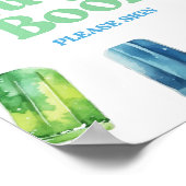 Blauw Groen Sinaasappel Popsicle Gastenboek Tafelb Poster (Hoek)