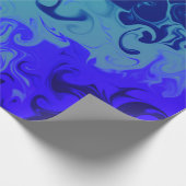 Blauw Groen Sinaasappel Roze Draaier Abstract Patr Cadeaupapier (Hoek)