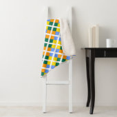 Blauw-groen-Sinaasappel Sherpa Deken (In situ)