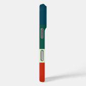 Blauw, groen Sinaasappel streepjespatroon geperson Case-Mate iPhone Case (Achterkant / Rechts)