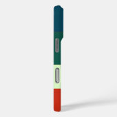 Blauw, groen Sinaasappel streepjespatroon geperson Case-Mate iPhone Case (Achterkant / Rechts)