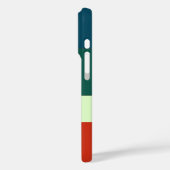 Blauw, groen Sinaasappel streepjespatroon geperson Case-Mate iPhone Case (Achterkant / Links)