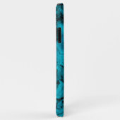 Blauw groen smaragdmarmer met glitter Case-Mate iPhone case (Achterkant/rechts)