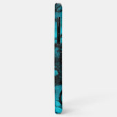 Blauw groen smaragdmarmer met glitter Case-Mate iPhone case (Achterkant/links)