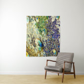 Blauw Groen Spaans Mozaïek Wandkleed (In situ)