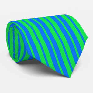 Blauw groen stijlvolle strepenpatroon ontwerp  stropdas