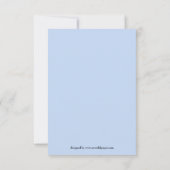 Blauw & Groen Stippen 2 foto's -3x5 Geboorte Aanko Aankondiging (Achterkant)