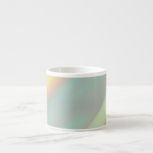 Blauw Groen Strand Kust  Espresso Kop (Voorkant)