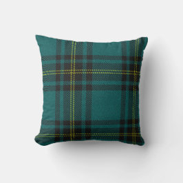 Blauw-groen Tartan dubbelzijdig Kussen