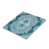 Blauw Groen Tijdperk van ontwaken, bohemien, newag Tegeltje (Zijkant)