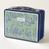  blauw groen toile de jouy bedrukt (Voorkant)
