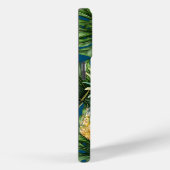 Blauw Groen Tropisch Bladeren Ananas Case-Mate iPhone Case (Achterkant / Rechts)