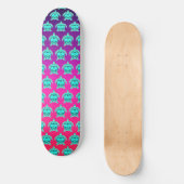 blauw groen turkooizen blauwgroen schildpadschild persoonlijk skateboard (Voorkant)