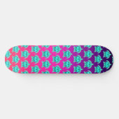 blauw groen turkooizen blauwgroen schildpadschild persoonlijk skateboard (Horizontaal)