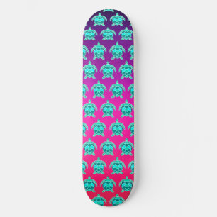  blauw groen turkooizen blauwgroen schildpadschild persoonlijk skateboard