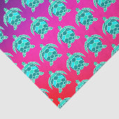  blauw groen turkooizen blauwgroen schildpadschild tissuepapier (Detail)