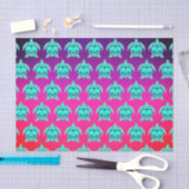  blauw groen turkooizen blauwgroen schildpadschild tissuepapier (Craft)