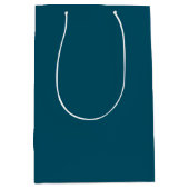 Blauw Groen Turquoise Kleur Medium Cadeauzakje (Voorkant)