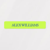 Blauw Groen Typewriter | Waterdichte naametiketten Labels (Design 1)