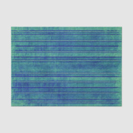  Blauw Groen Verdrietig Waterverf Patroon Tissuepapier