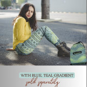 Blauw groen verlooppatroon Leggings