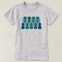 Blauw Groen Viool T-Shirt voor Vrouwen