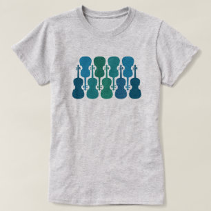 Blauw Groen Viool T-Shirt voor Vrouwen