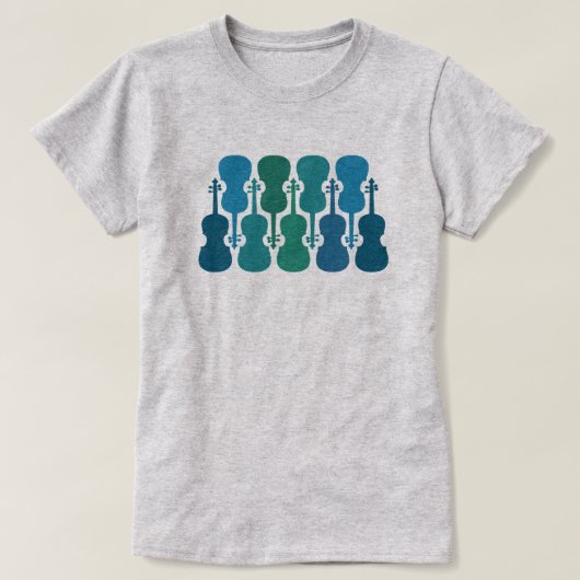 Blauw Groen Viool T-Shirt voor Vrouwen (Design voorkant)