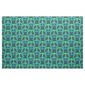 Blauw Groen Vredesbord Stof (Fat Quarter)
