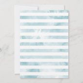 Blauw Groen Waterverf Ice Cream Baby shower Bedankkaart (Achterkant)