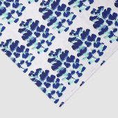 Blauw groen Waterverf Lupin Flower Tissue Paper Tissuepapier (Detail)