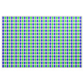 Blauw Groen Wit Argyle Diamant Design Stof (Yard (91,4 cm))