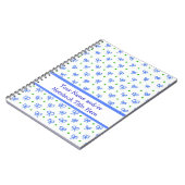  blauw/groen/wit bogen spiraal Notitieboek (Linkerzijde)