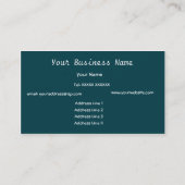 Blauw, Groen, Wit Waves Visitekaartje (Achterkant)