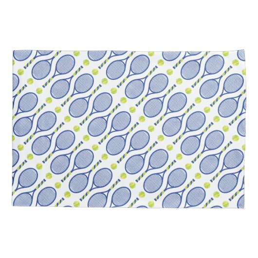 🎾- blauw, groen, witte 🎾 kussensloop (Achterkant)