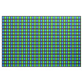 Blauw Groen Zwart Argyle Diamond Design Stof (Yard (91,4 cm))