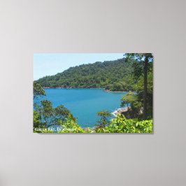 Blauw Groene Baai Landschap Reis Foto Indonesië Canvas Afdruk